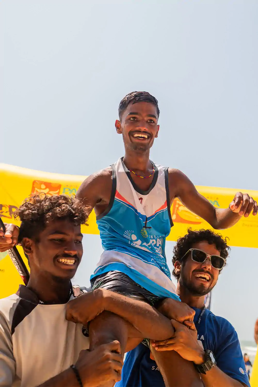 Akash, Stand Up Paddling athlete supported through Surfing Swami Foundation