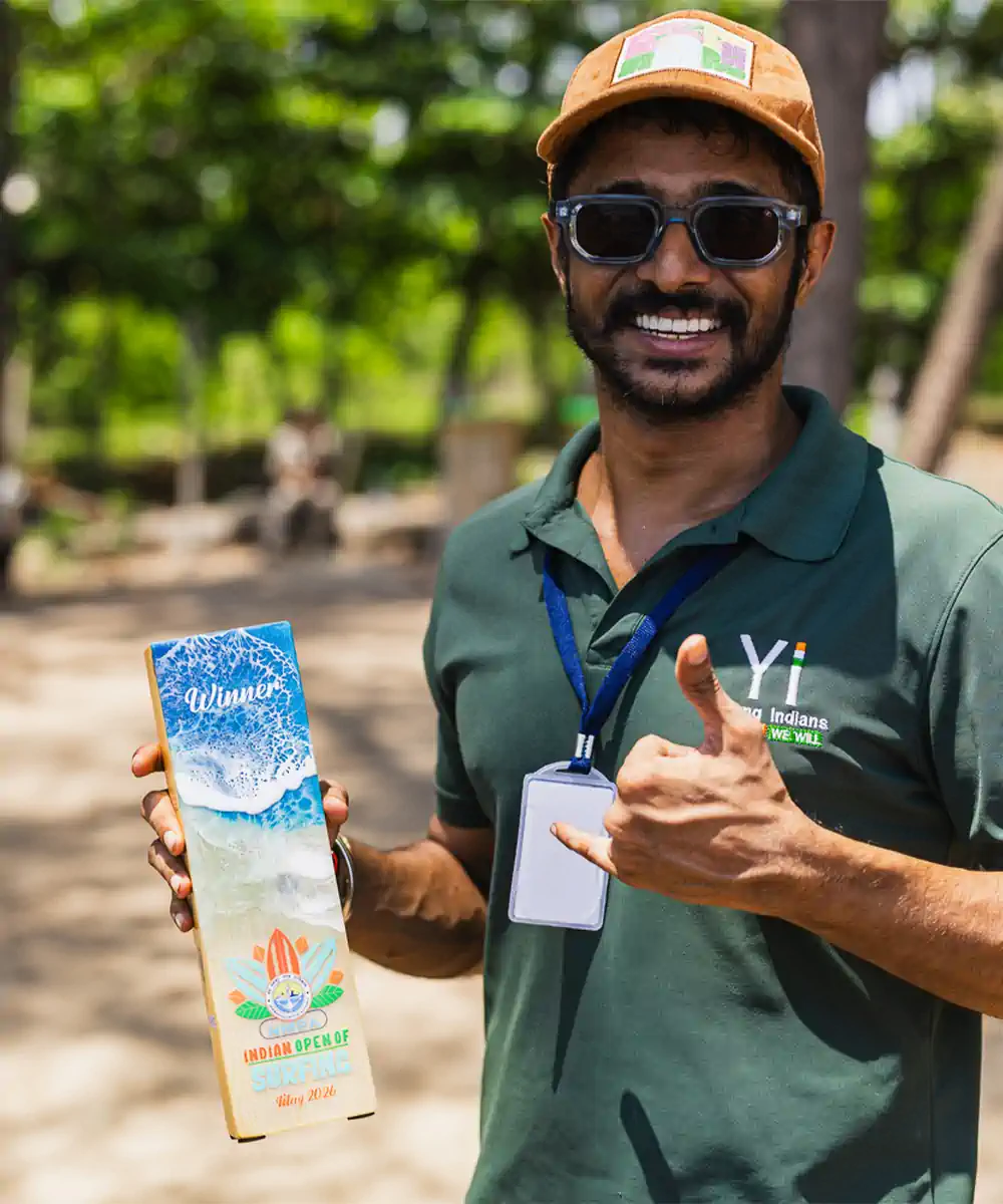Sharan Shetty, foundation member at Surfing Swami Foundation