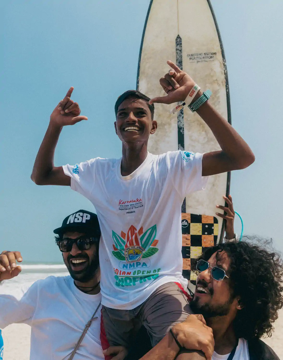 Pradeep Pujar, foundation supported surfer from Mangalore, Karnataka